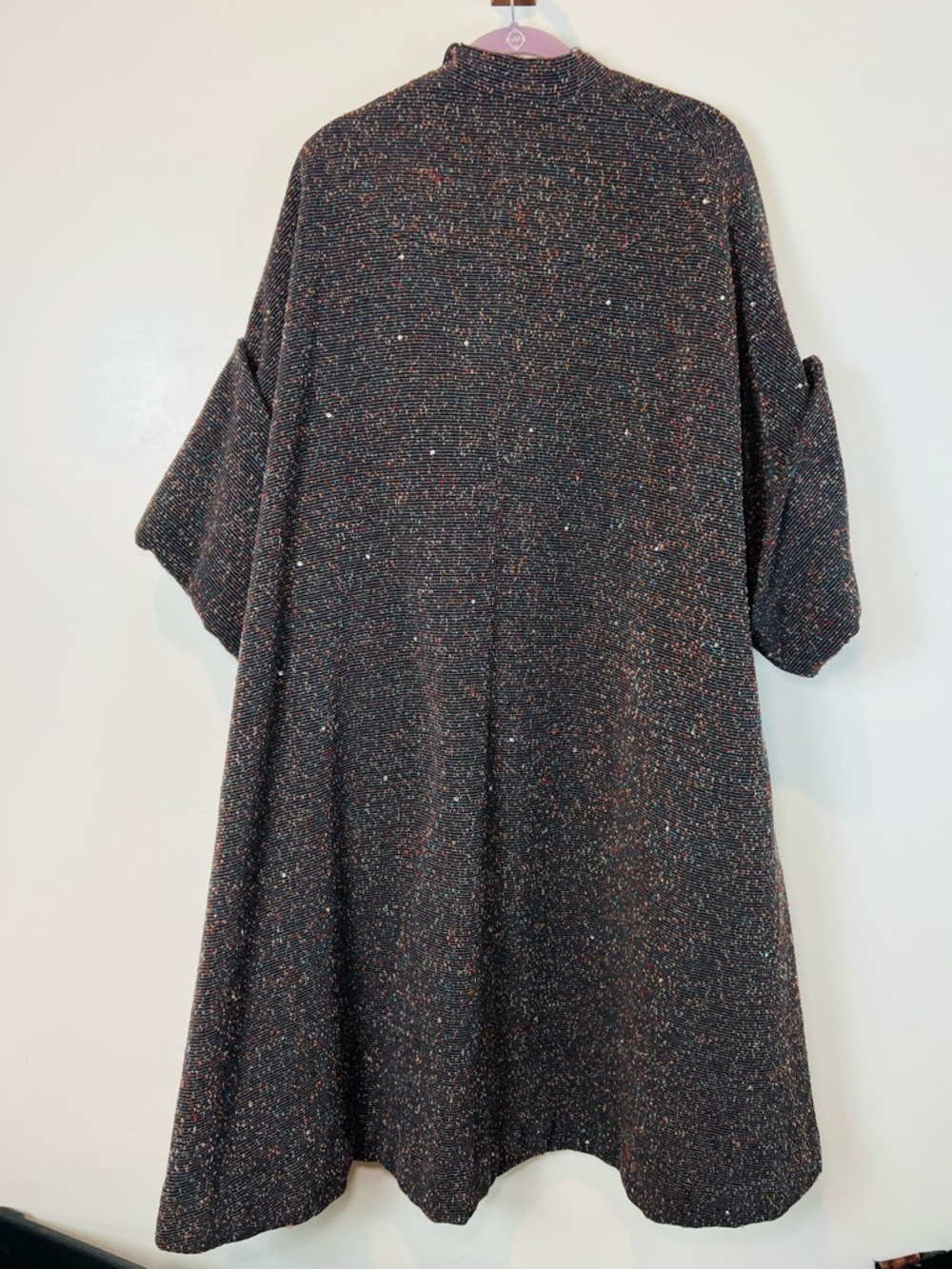 Vintage 1960s Lilli Ann Tweed Swing Coat M-XL - Picture 2 of 11